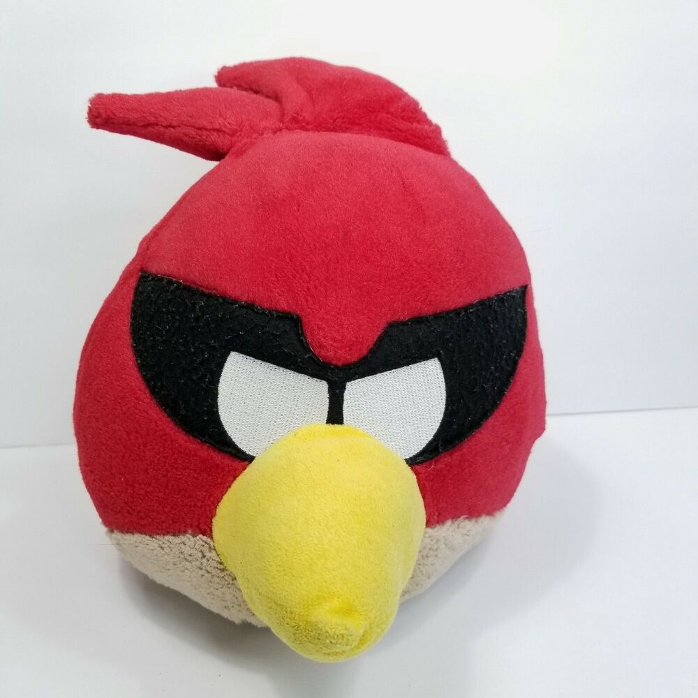 Angry Birds Red Space Plush Pillow Large Stuffed Animal 15" x 9" No Sound Rovio
